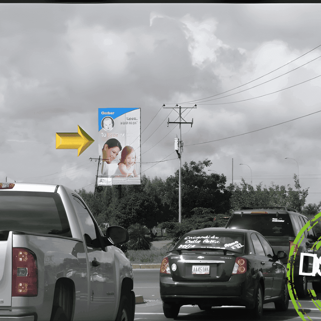 Valla 6 × 9 m en Av. Guayana