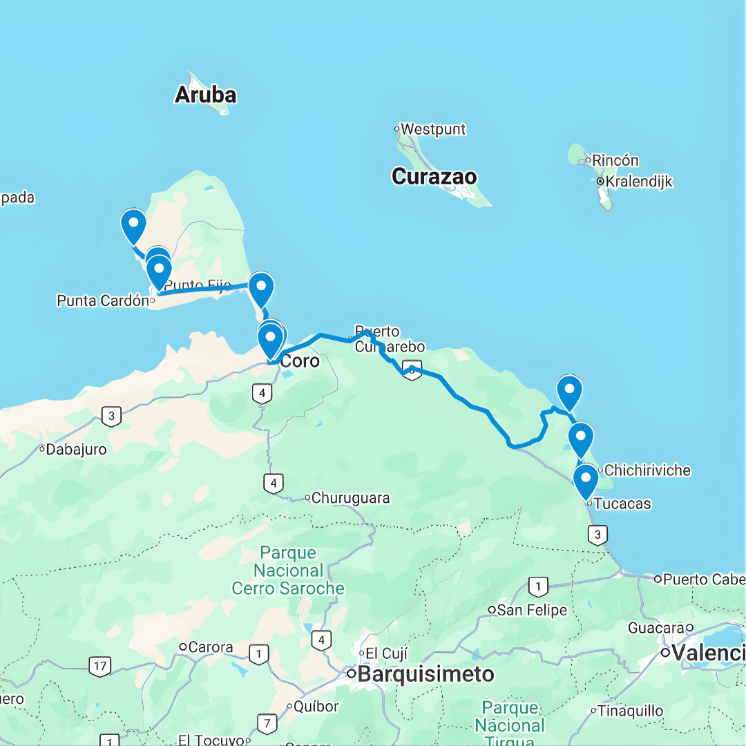 Tucacas - Coro Ruta de Bus A: Tucacas-Playa El Pico
