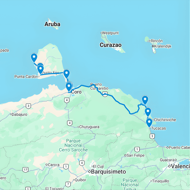 Buses publicitarios en Tucacas - Coro Ruta de Bus A: Tucacas-Playa El Pico