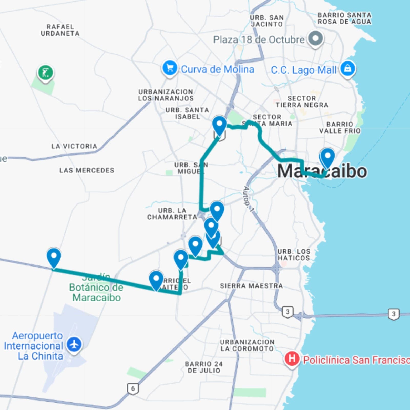 Maracaibo Ruta 9: MercaSur- Hospital Central