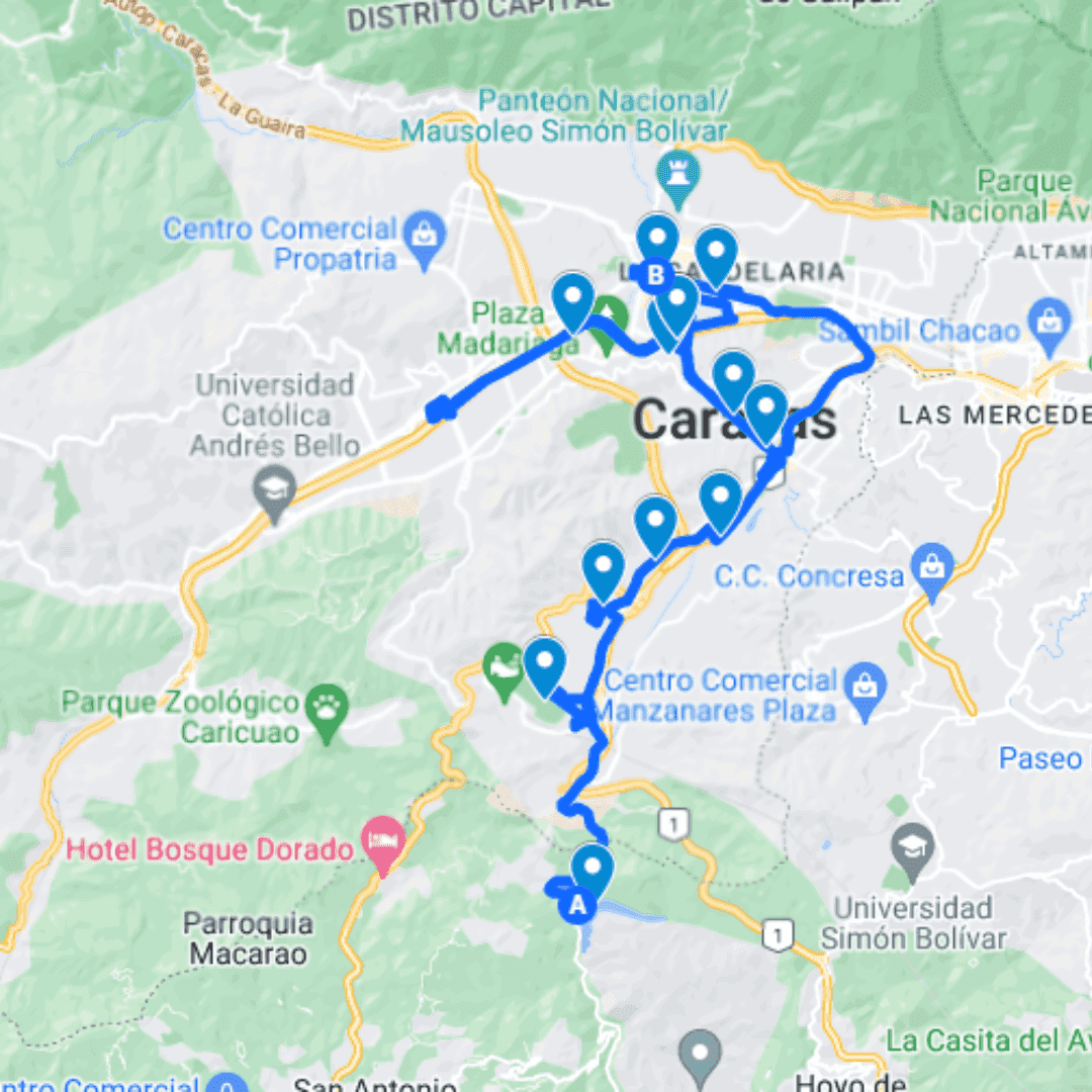 Caracas Ruta 22: La Mariposa - Torres del Silencio