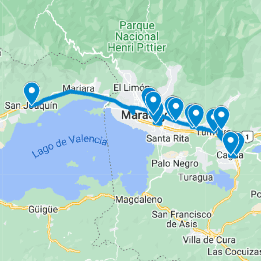 Cagua Ruta de Bus A: San Joaquín-Casupito