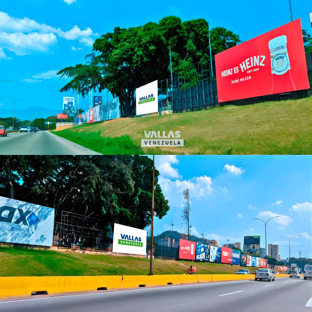 Autopista del Este, Altura Club Italo, Frente a Parque Negra Hipólita Valencia, 11° Valla Horizontal 12m x 6m
