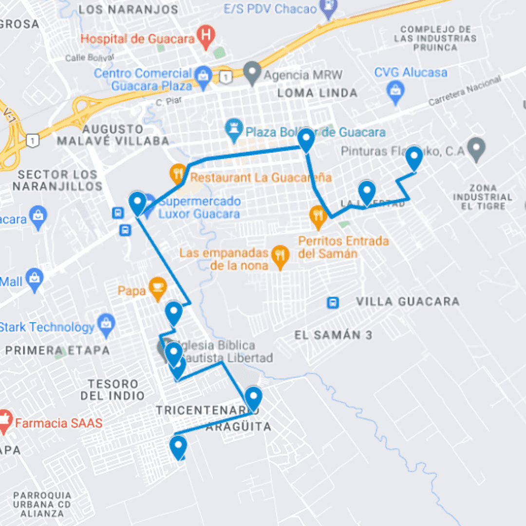 Guacara Ruta de Bus 11: La Ceiba- Macario Escorcha