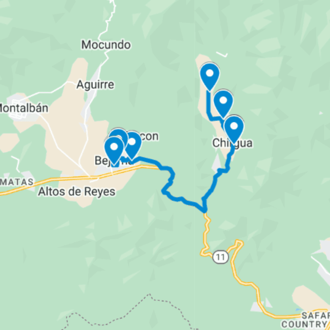 Chirgua Ruta de Bus A: Av.Bolivar-Plaza de la Paredeña