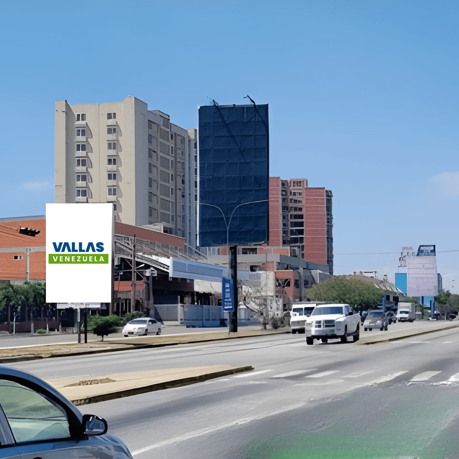 Valla 3.85 × 5.8 m en Av. Libertador semáforo entrada a Patarata