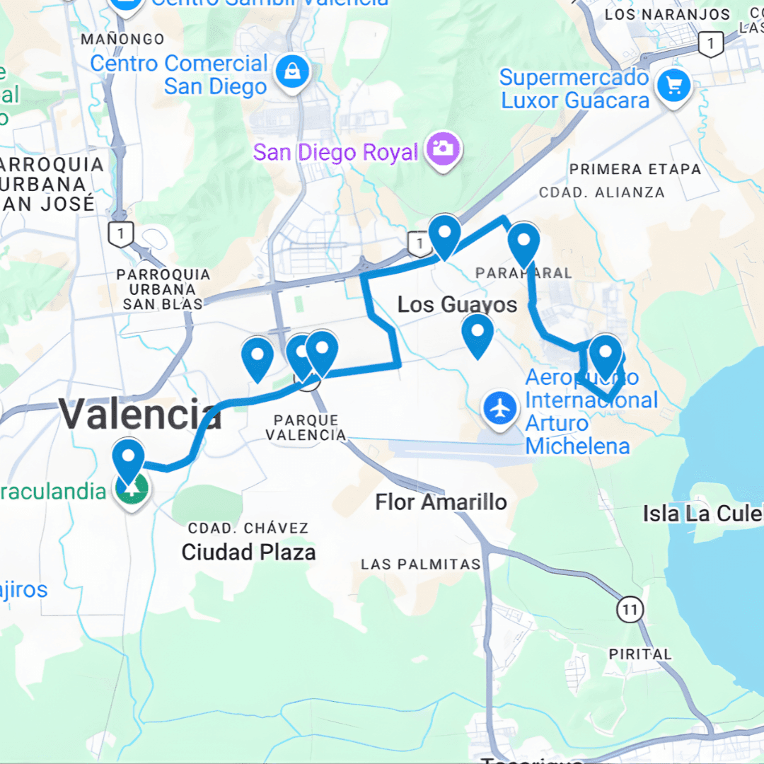 Valencia Ruta 15: Plaza de Toros - Paraparal