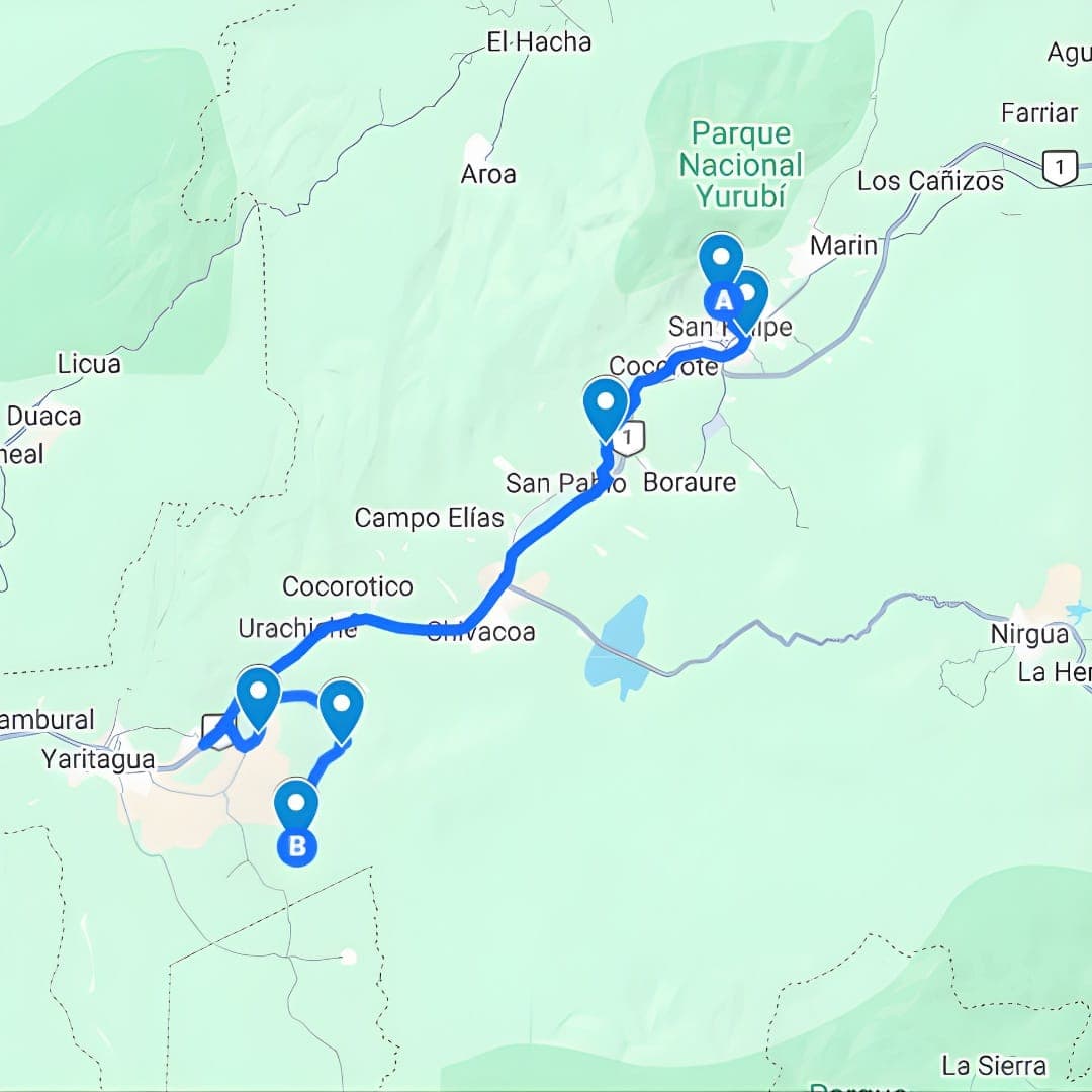 Yaracuy Ruta de Bus San Felipe 2: Hospital Central-Redoma