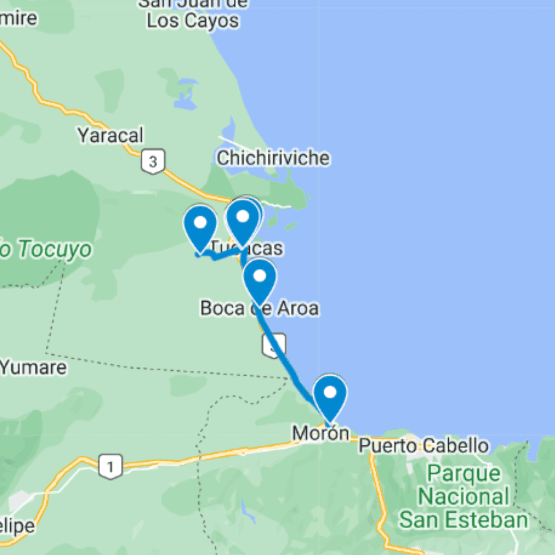 Falcón Ruta 5: Boca de Aroa - Las Lapas.
