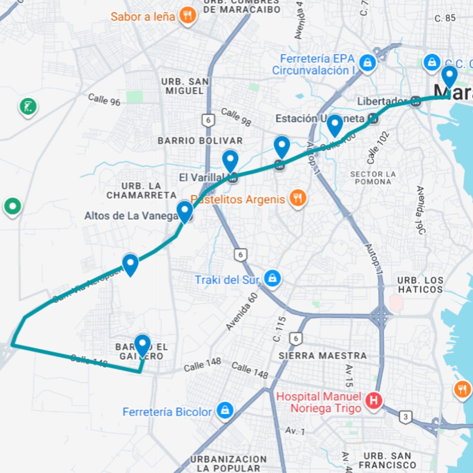 Maracaibo Ruta 8: El Gaitero- Av. Libertador