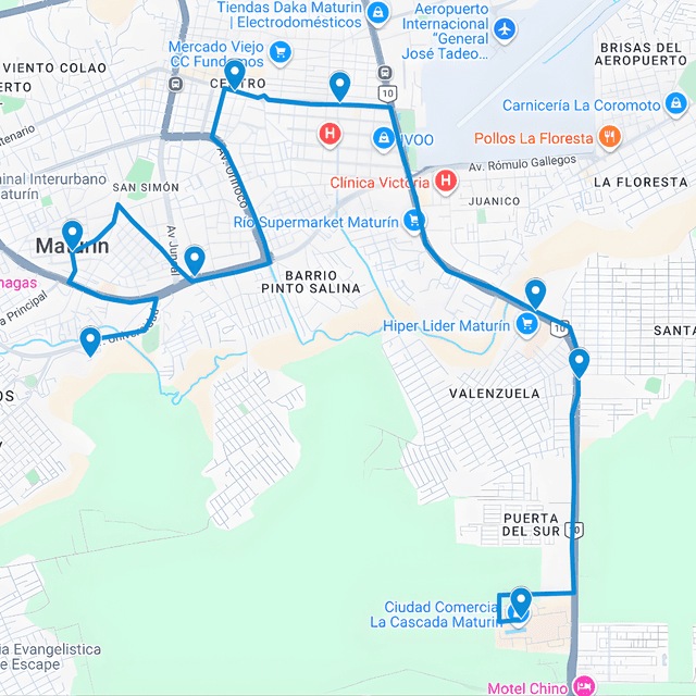 Buses publicitarios en Monagas Ruta de Bus Maturin 3: Udo- La Cascada
