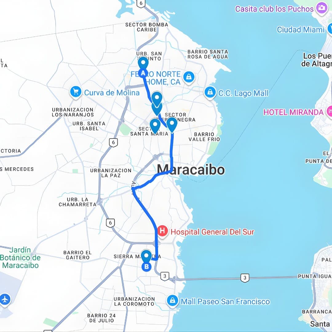 Maracaibo Ruta 7: El Mojan - Av. 15