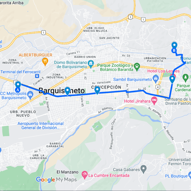 Buses publicitarios en Barquisimeto Ruta 4: Metropolis - Hospital Militar