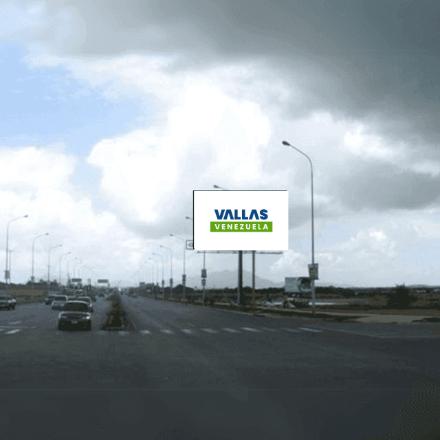 Valla en Autopista Punta de Piedra