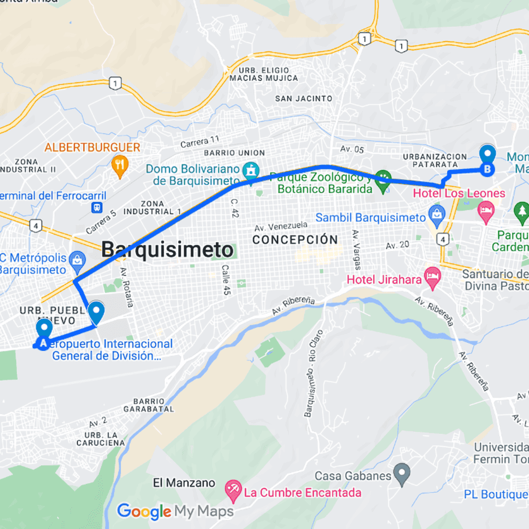 Buses publicitarios en Barquisimeto Ruta 5: Pueblo Nuevo - Las Trinitarias
