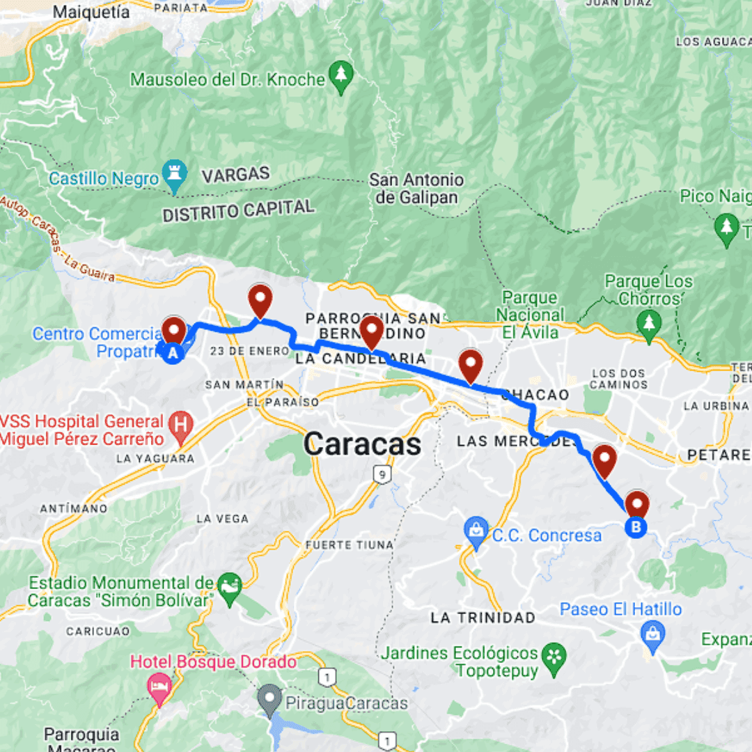 Caracas Ruta: Propatria - El Cafetal