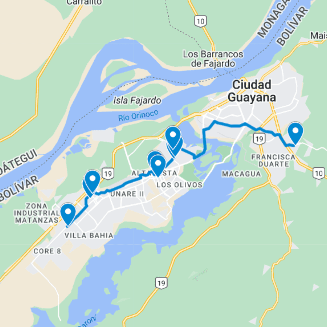 Ciudad Bolívar Ruta de Bus 4: El Rosario- Las Américas