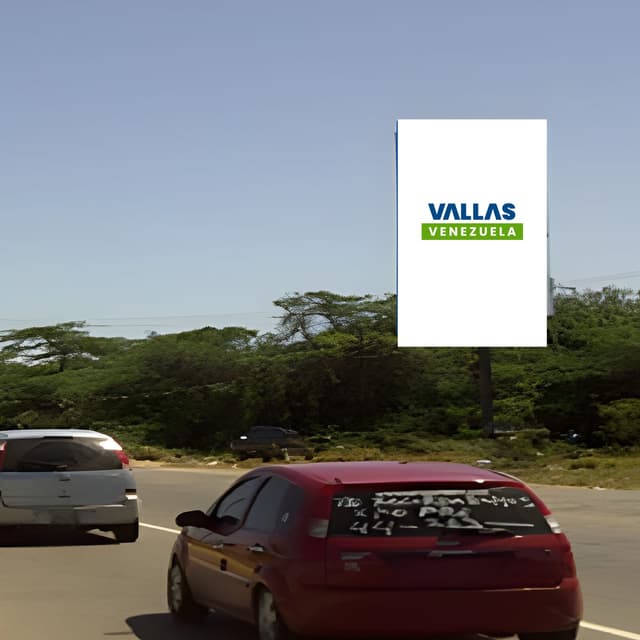 Valla en Valla Vertical 6m x 9m, Punto Fijo