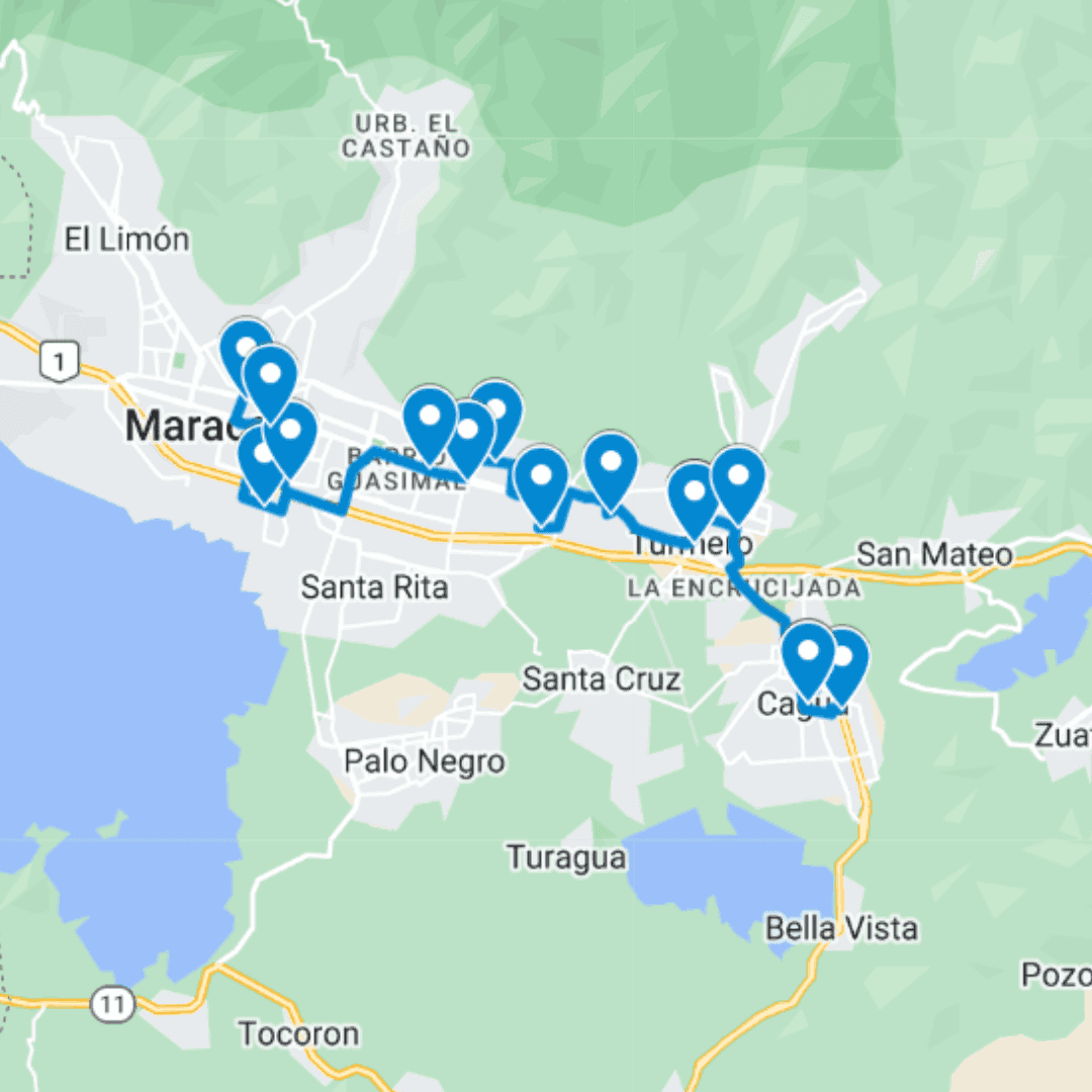 Ruta Cagua: Turmero-Casupito