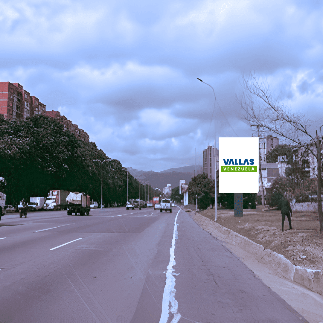 Valla 5 × 7 m en Autopista Valle - Coche, Libertador