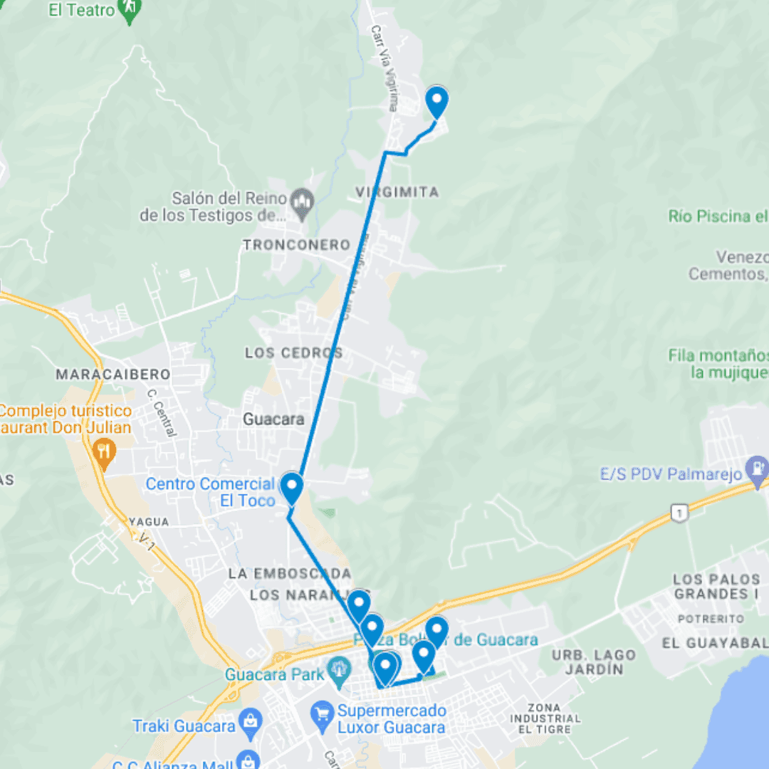 Guacara Ruta de Bus 2: Barrio Ramón Cruces-Loma Linda