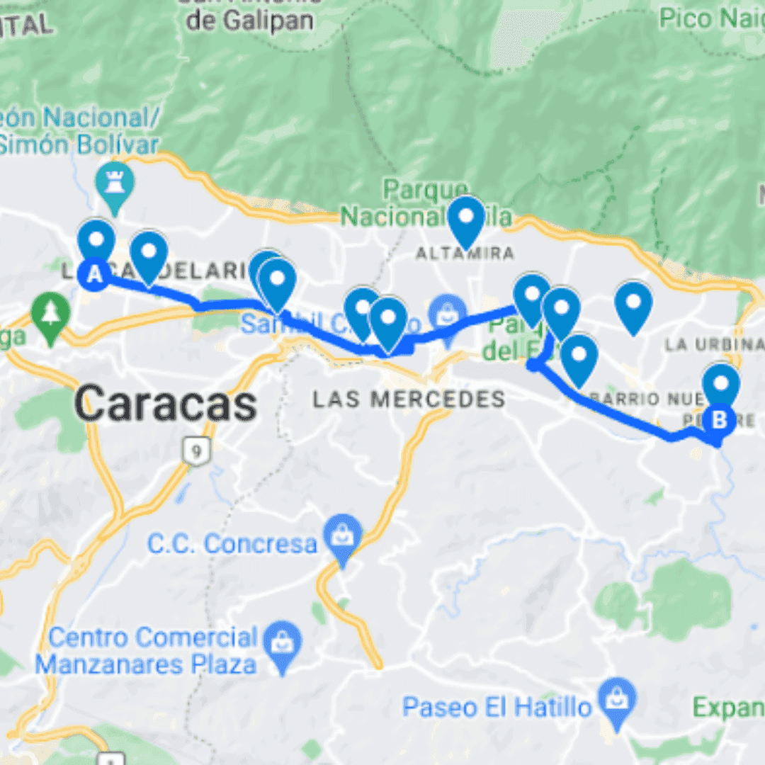 Caracas Ruta 24: Torres del Silencio - Petare