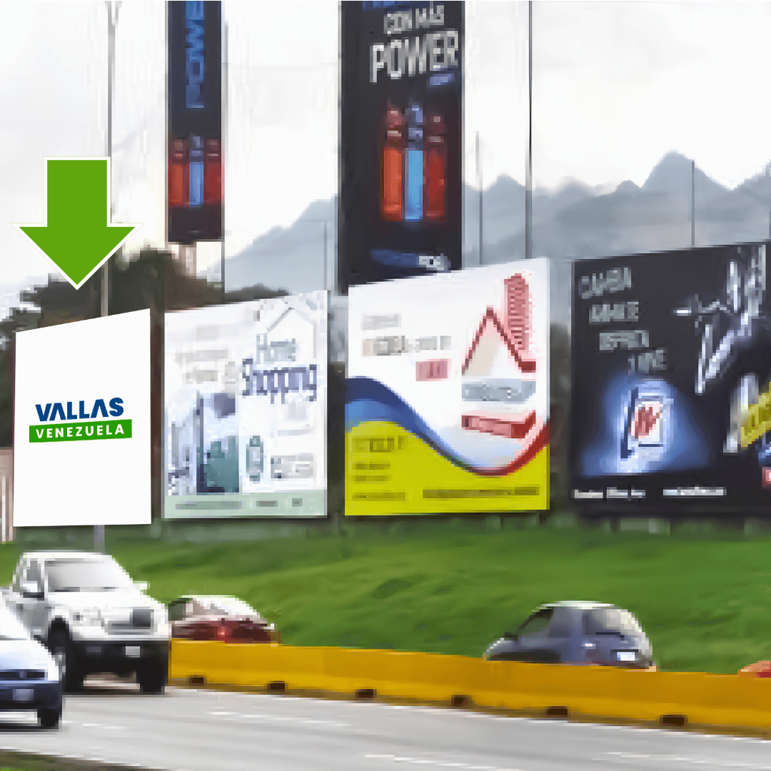 Autopista del Este, Altura Club Italo, Frente a Parque Negra Hipólita Valencia, 1° Valla Horizontal 12m x 6m