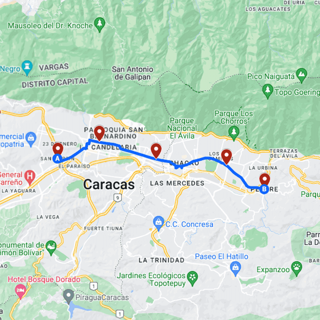 Caracas Ruta 25: San Martín - Petare