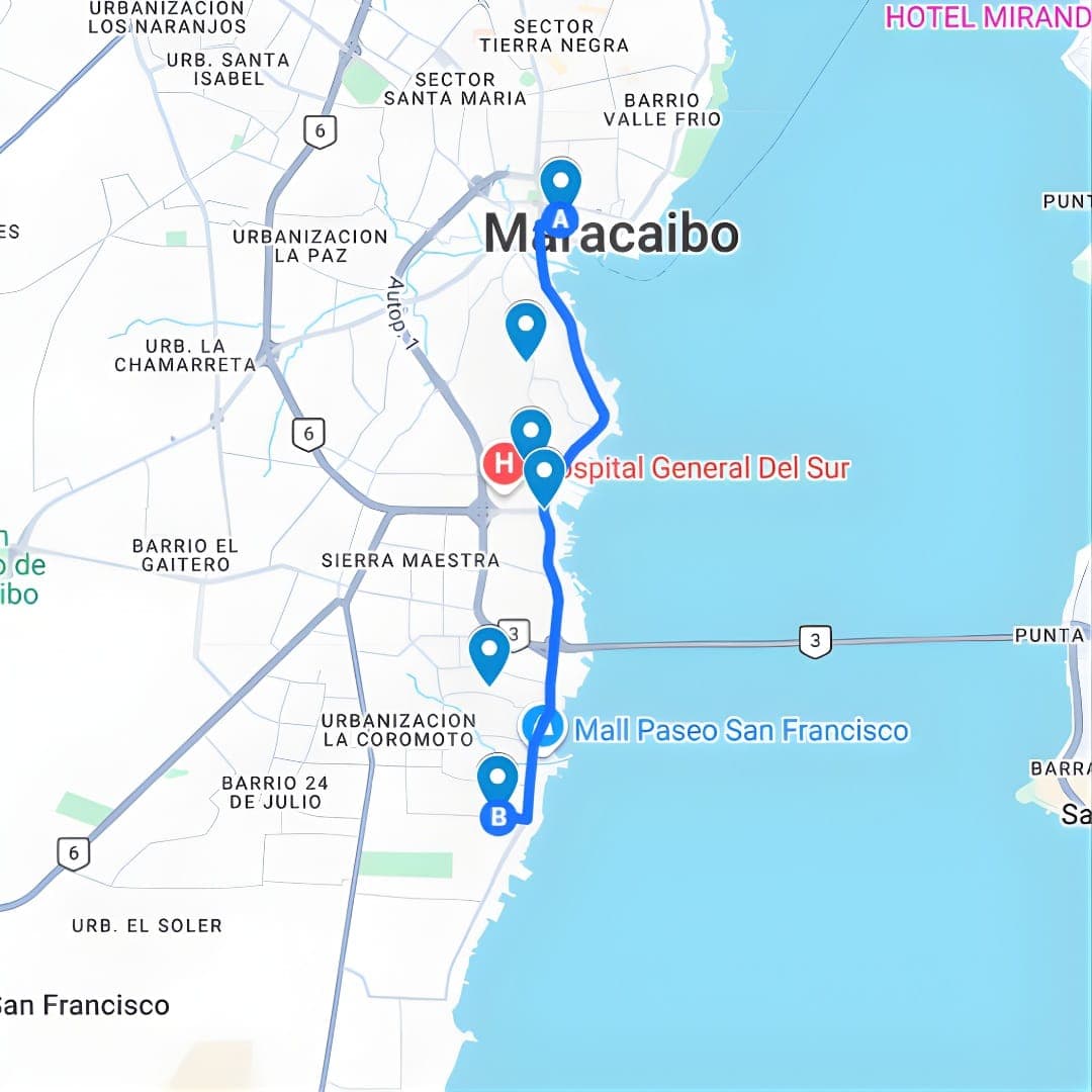 Maracaibo Ruta 4: Urb. San Francisco - Basilica La Chinita