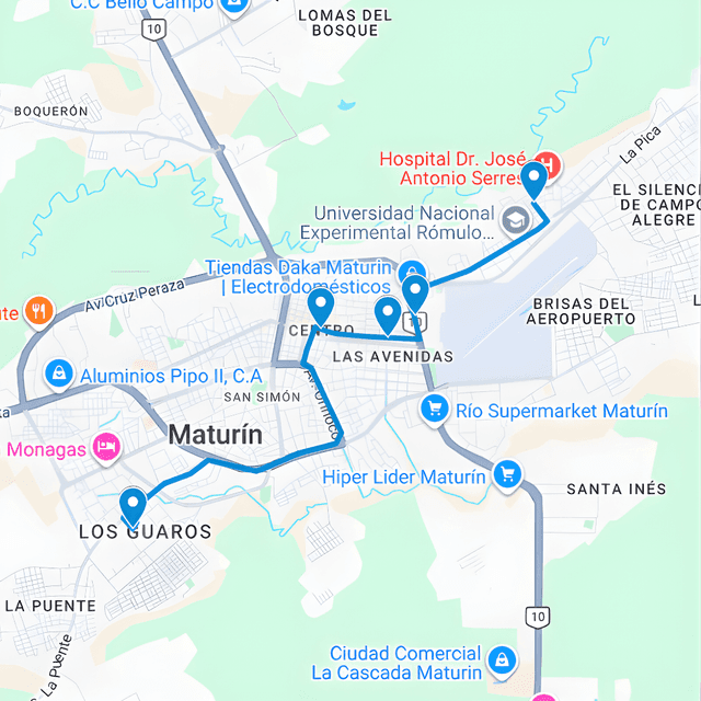 Buses publicitarios en Monagas Ruta de Bus Maturín 4: Los Guaros-Las Cocuizas