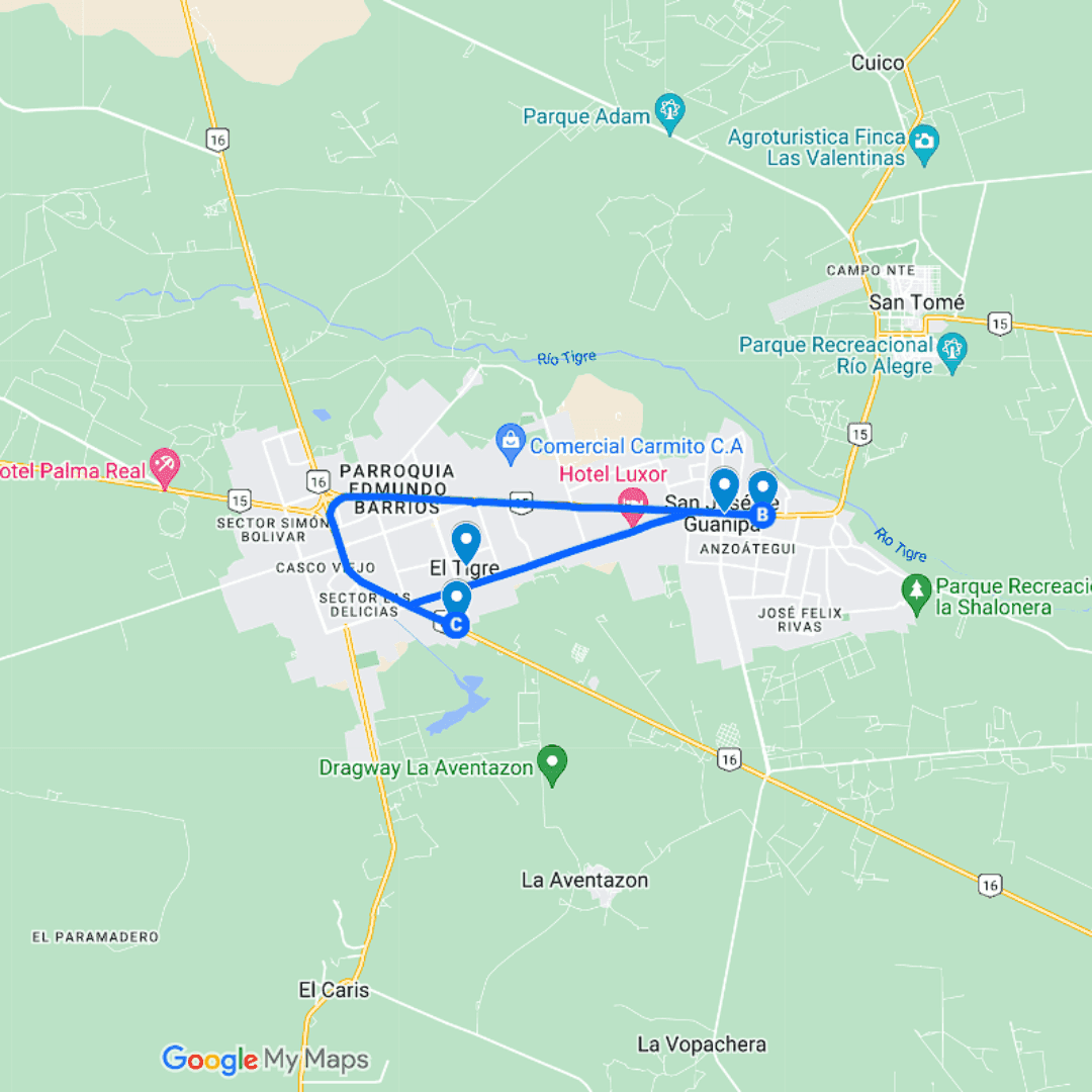 Anzoátegui Ruta 5: San José Guanipa - El Tigre