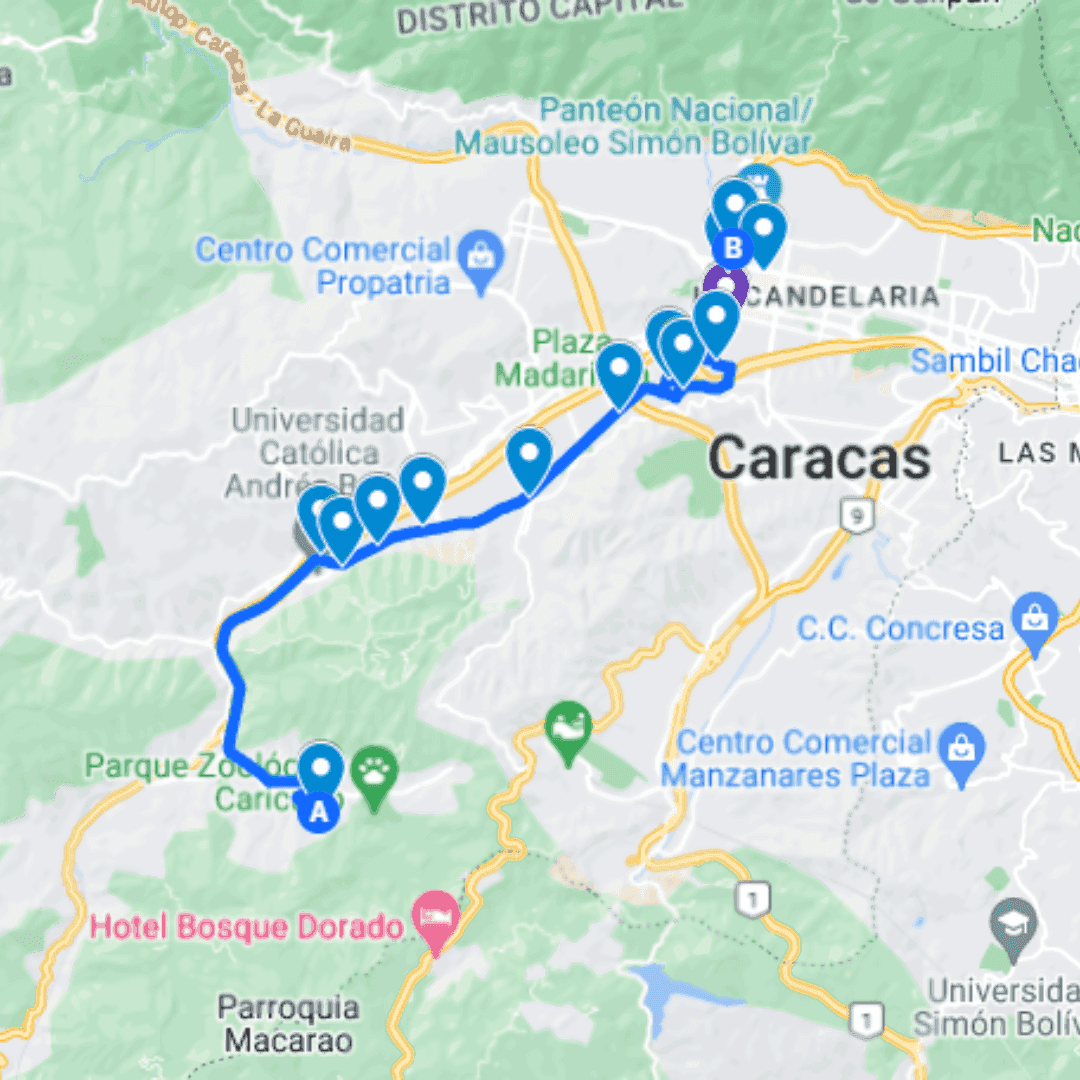 Caracas Ruta 2: Nuevo Circo - Río Chico