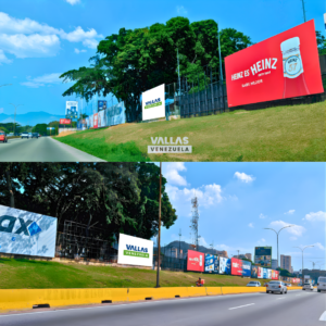 Valla publicitaria en Carabobo - Autopista del Este, Altura Club Italo, Frente a Parque Negra Hipólita Valencia, 11° Valla Horizontal 12m x 6m