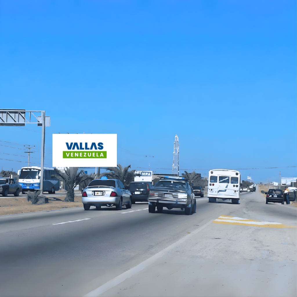 Valla publicitaria en Nueva Esparta - Autopista Porlamar, Av. Juan Bautista Arismendi sentido Aeropuerto, Isla de Margarita. Valla Horizontal de 20m x 10m