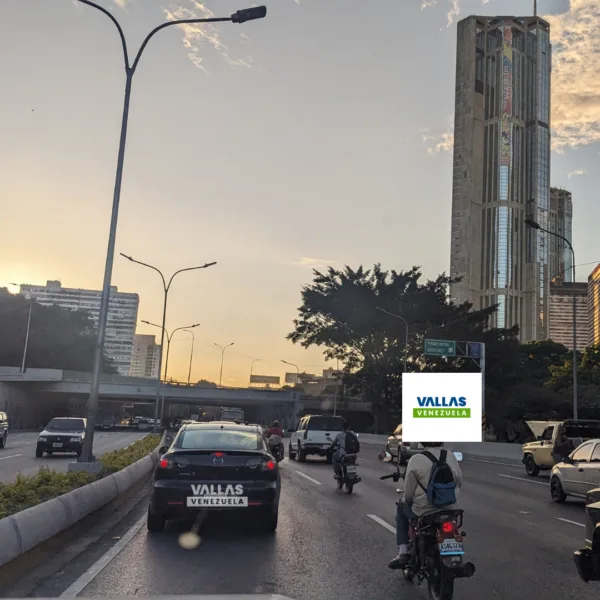 Autopista Francisco Fajardo sector Plaza Venezuela Altura Jardín Botánico Caracas