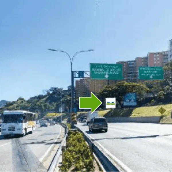 Autopista Francisco Fajardo distribuidor Macaracuay 200 m Acceso Urb. El Llanito sentido oeste/este Caracas