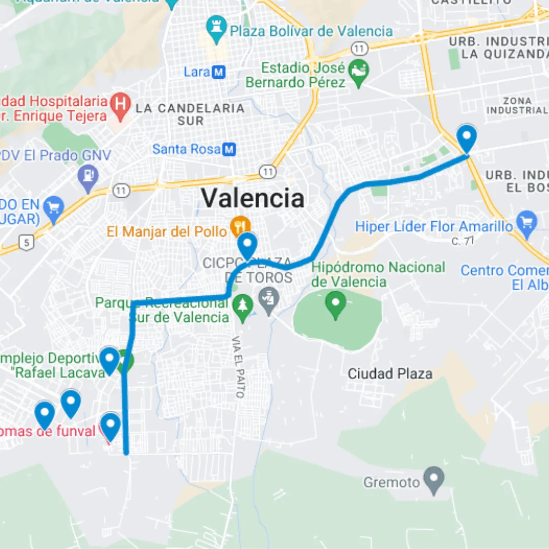 Carabobo Ruta 11: Lomas de Funval - La Isabelica