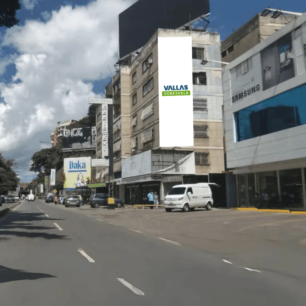 Av. Principal de Bello Monte, Altura Crema Paraiso, sentido Las Mercedes, Valla Vertical de 4m x 12m