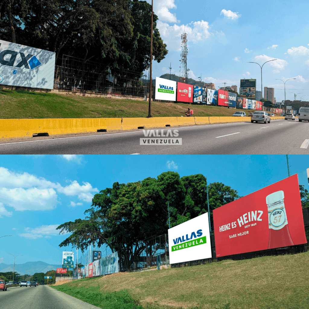 Autopista del Este, Altura Club Italo, Frente a Parque Negra Hipólita Valencia, 12° Valla Horizontal 12m x 6m