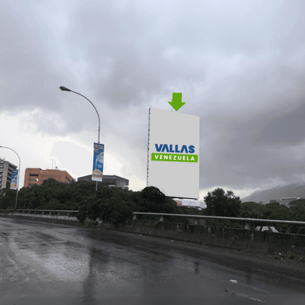 Av. Araure con Av. Rio de Janeiro, vía Las Mercedes, Sector Chuao, Caracas, Valla Vertical 6.5m x 9.5m