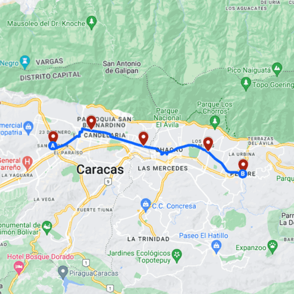 Caracas Ruta 25: San Martín - Petare