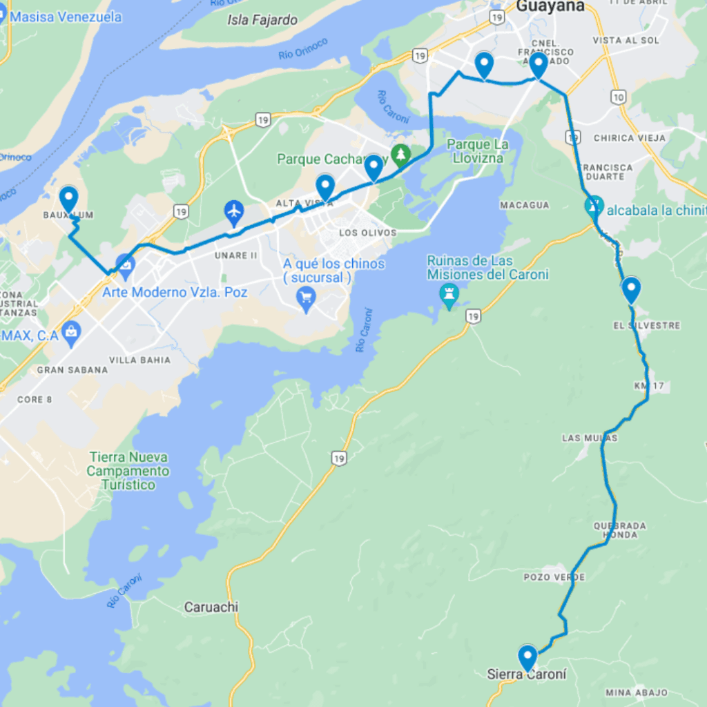 Ciudad Bolívar Ruta de Bus 6: Bauxilum-Sierra Caroní