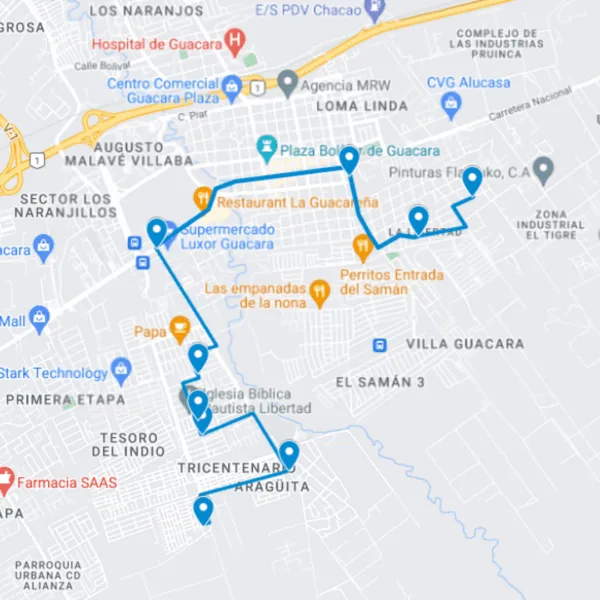 Guacara Ruta de Bus 11: La Ceiba- Macario Escorcha
