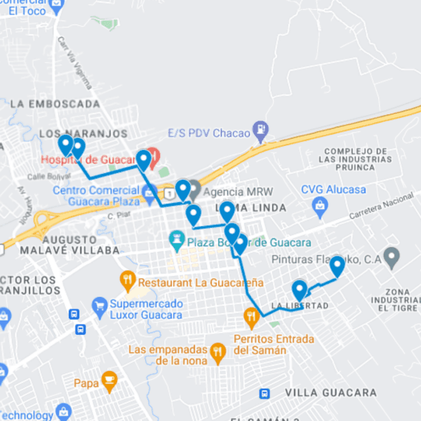 Guacara Ruta de Bus 13: Macario Escorcha-Negro primero