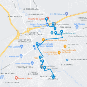 Guacara Ruta de Bus 8:Araguita-Hospitales
