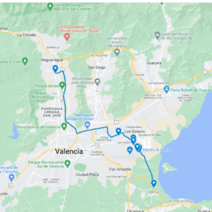 Los Guayos Ruta de Bus 3: La Isla-Pirital