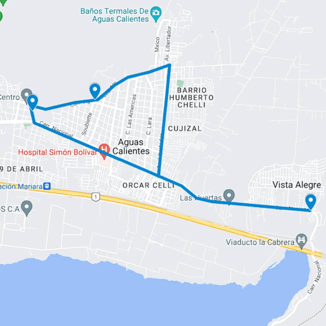 BUS-MAR-RUTA-1 Mariara Ruta de Bus 1: 22 de Mayo - La Guaricha