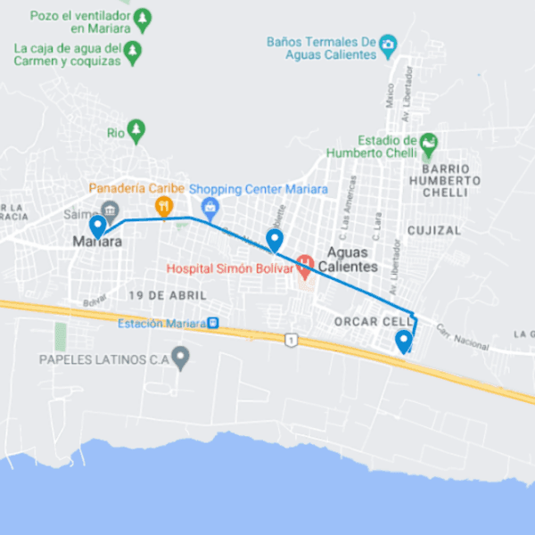 Mariara Ruta de Bus 4: Centro-Deleite