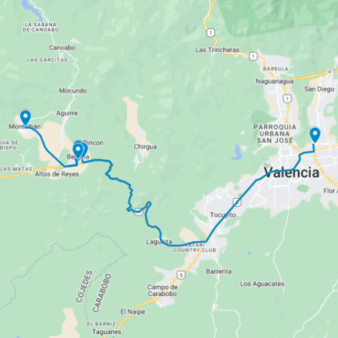 Montalbán Ruta de Bus A: Big Low-Montalbán