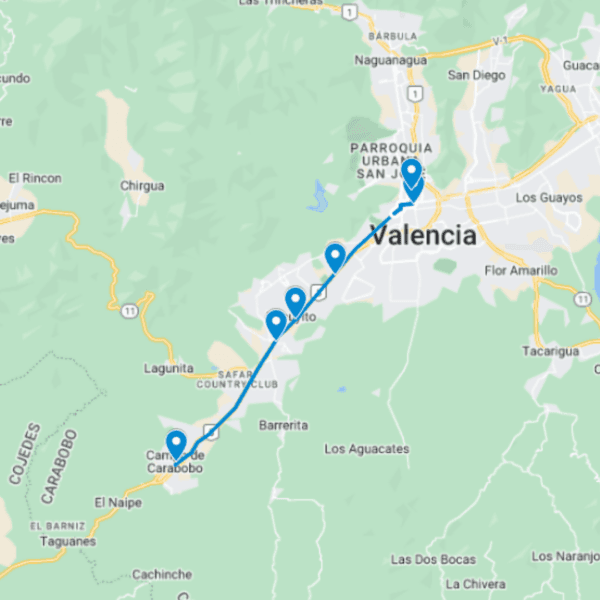 Tocuyito Ruta de Bus 2: Centro-Campo Carabobo